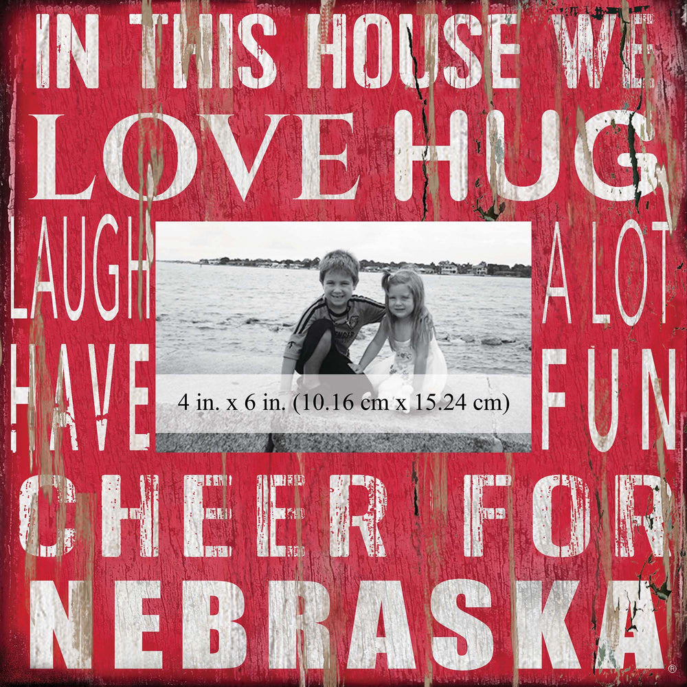 Nebraska Cornhuskers 0734-In This House 10x10 Frame