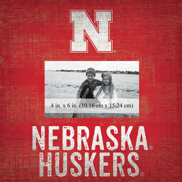 Nebraska Cornhuskers 0739-Team Name 10x10 Frame