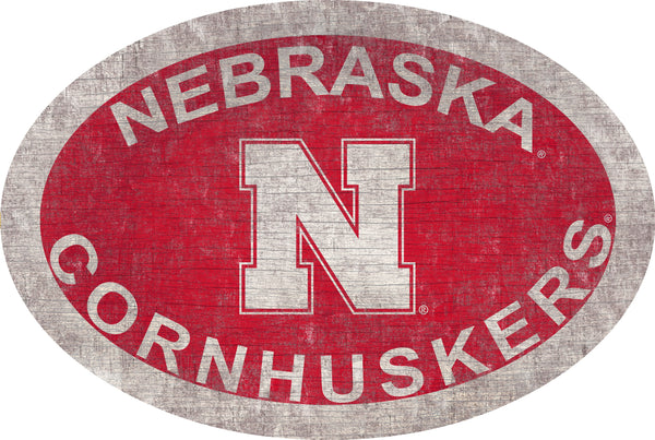Nebraska Cornhuskers 0805-46in Team Color Oval