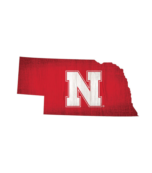 Nebraska Cornhuskers 0838-12in Team Color State