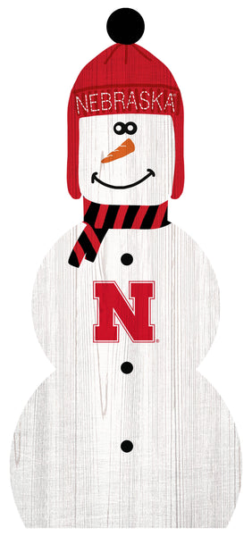 Nebraska Cornhuskers 0926-Snowman 33in Leaner