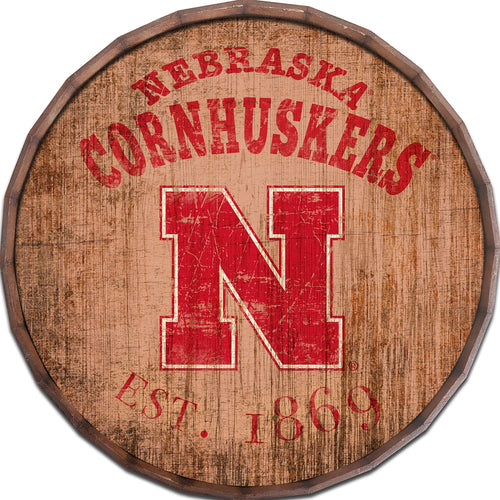 Nebraska Cornhuskers 0938-Est date barrel top 16"