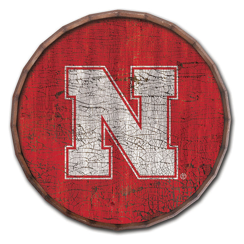 Nebraska Cornhuskers 0939-Cracked Color Barrel Top 16"