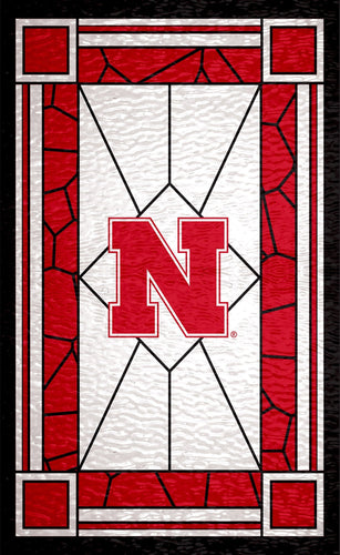 Nebraska Cornhuskers 1017-Stained Glass