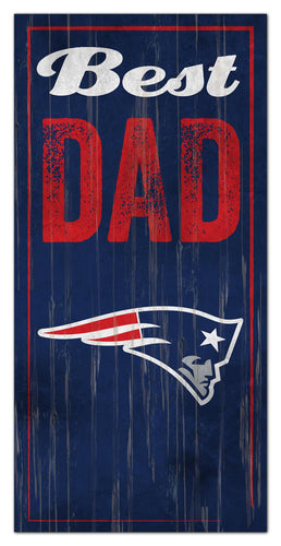 New England Patriots 0632-Best Dad 6x12