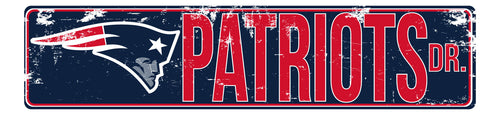 New England Patriots 0646-Metal Street Signs