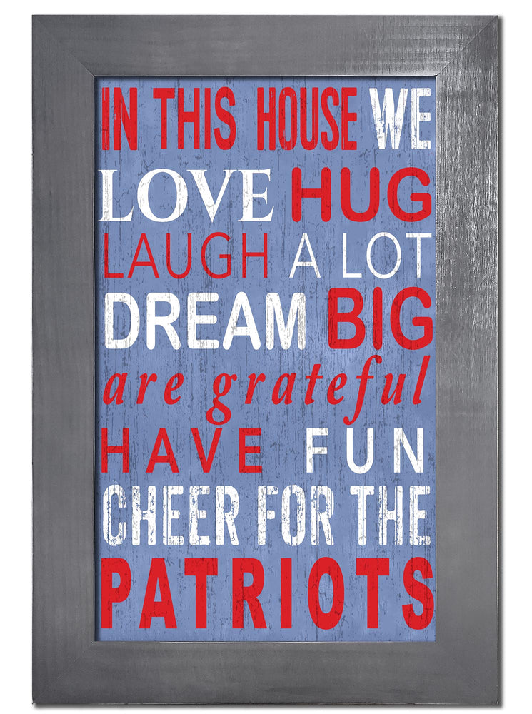New England Patriots 0725-Color In This House 11x19