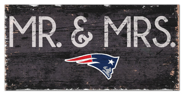 New England Patriots 0732-Mr. and Mrs. 6x12
