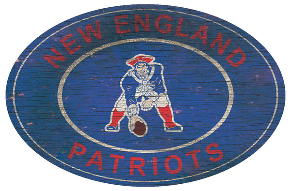 New England Patriots 0801-46in Heritage Logo Oval
