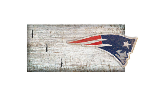 New England Patriots 0878-Key Holder 6x12