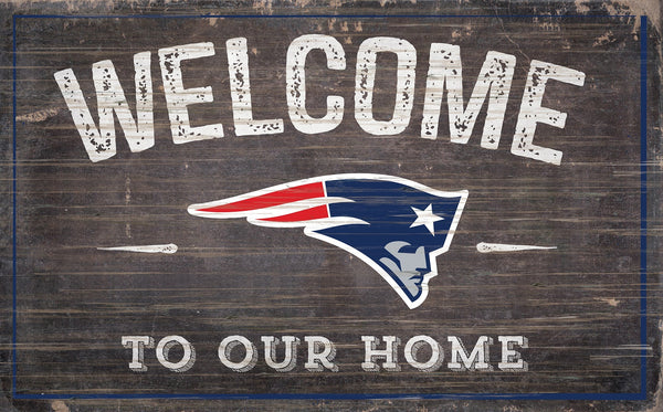 New England Patriots 0913-11x19 inch Welcome Sign