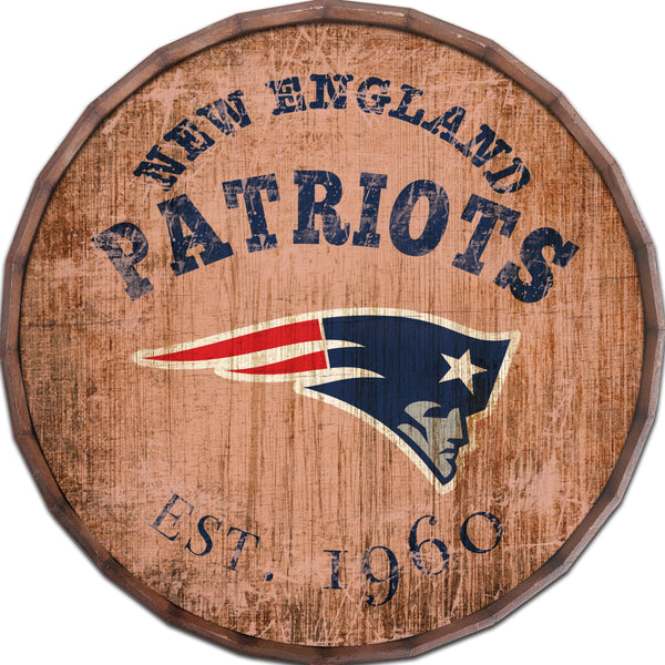 New England Patriots 0938-Est date barrel top 16"