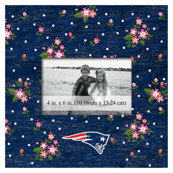 New England Patriots 0965-Floral 10x10 Frame