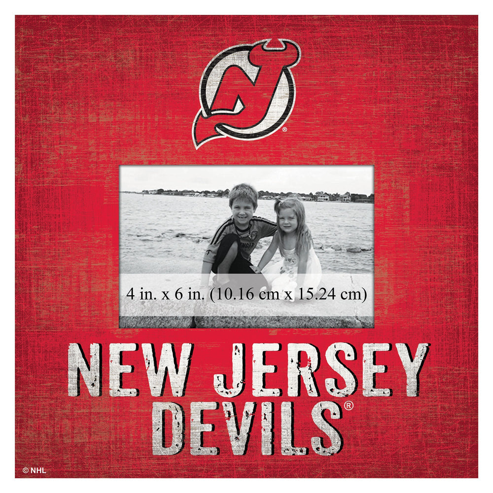New Jersey Devils 0739-Team Name 10x10 Frame