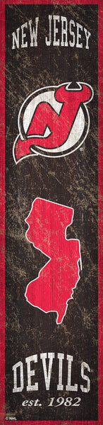 New Jersey Devils 0787-Heritage Banner 6x24
