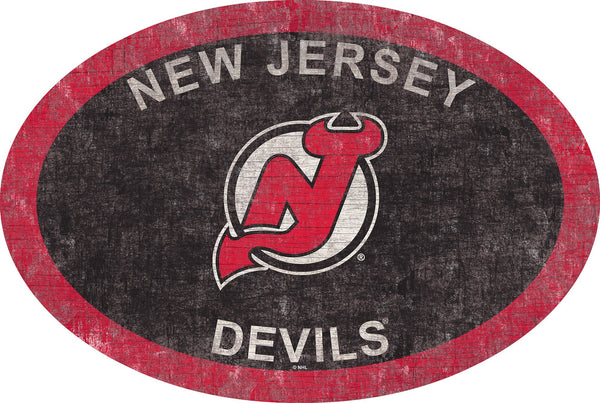 New Jersey Devils 0805-46in Team Color Oval