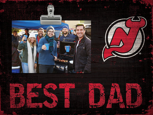 New Jersey Devils 0893-Best Dad Clip Frame