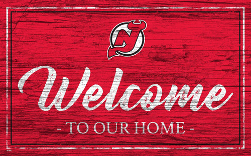 New Jersey Devils 0977-Welcome Team Color 11x19