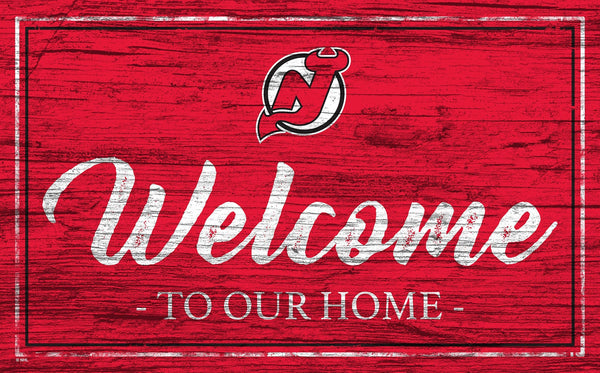 New Jersey Devils 0977-Welcome Team Color 11x19