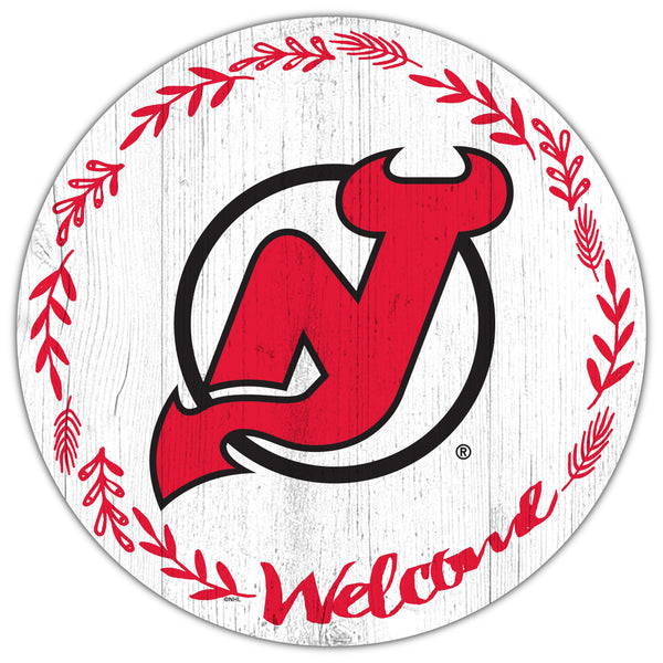 New Jersey Devils 1019-Welcome 12in Circle