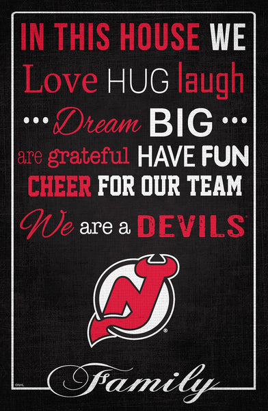 New Jersey Devils 1039-In This House 17x26