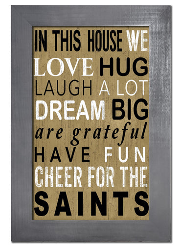 New Orleans Saints 0725-Color In This House 11x19