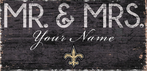 New Orleans Saints 0732-Mr. and Mrs. 6x12