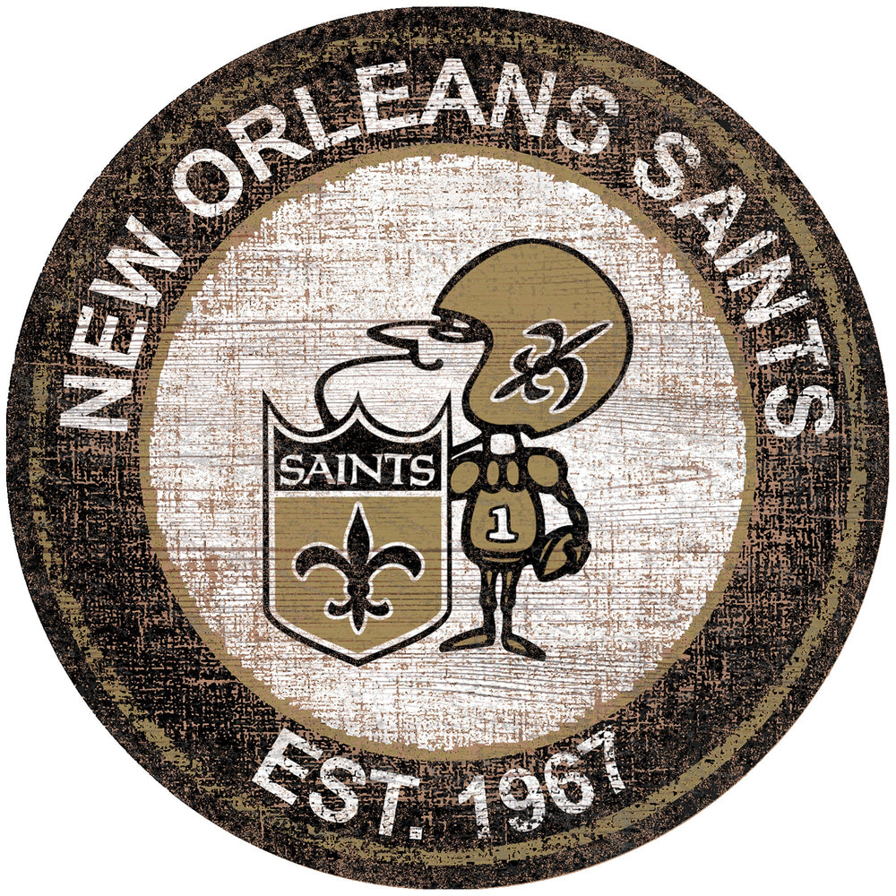 New Orleans Saints 0744-Heritage Logo Round
