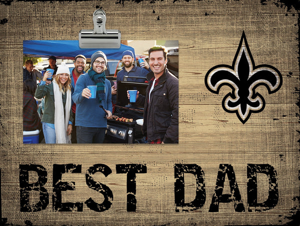 New Orleans Saints 0893-Best Dad Clip Frame