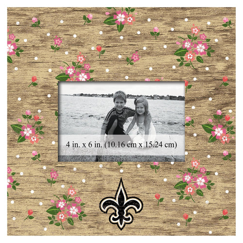 New Orleans Saints 0965-Floral 10x10 Frame