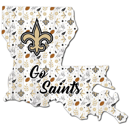 New Orleans Saints 0974-Floral State - 12"