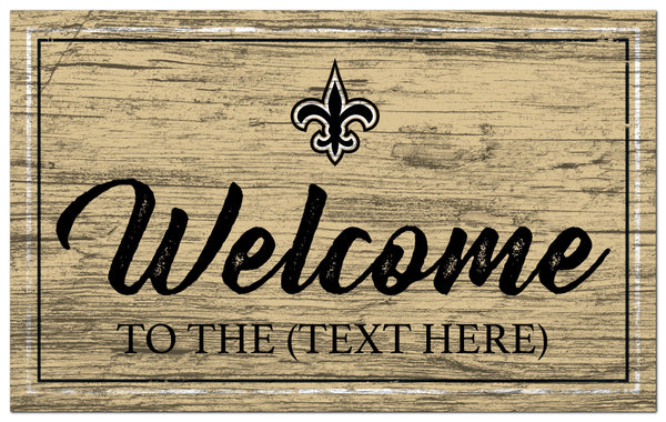 New Orleans Saints 0977-Welcome Team Color 11x19