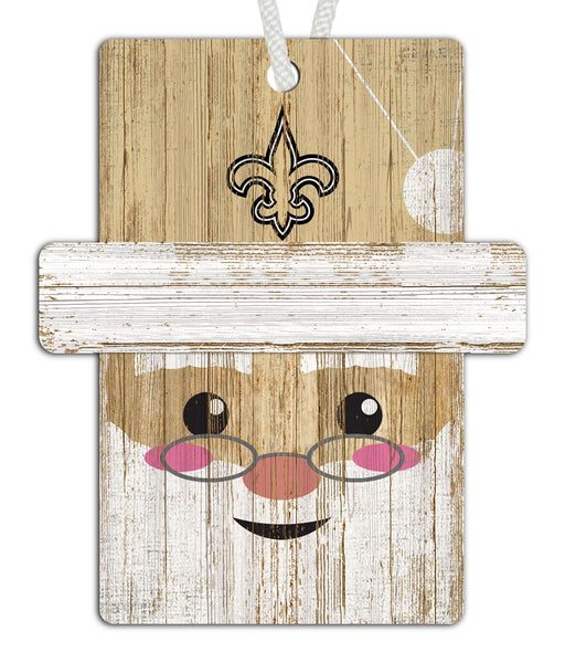 New Orleans Saints 0981-Santa Ornament 4.5in