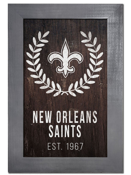 New Orleans Saints 0986-Laurel Wreath 11x19