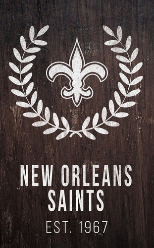 New Orleans Saints 0986-Laurel Wreath 11x19