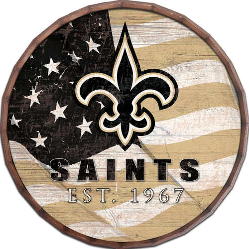 New Orleans Saints 1002-Flag Barrel Top 16"