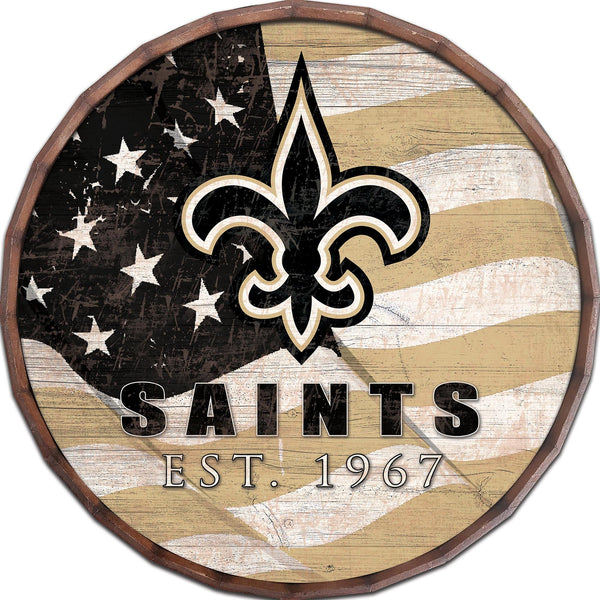 New Orleans Saints 1002-Flag Barrel Top 16"