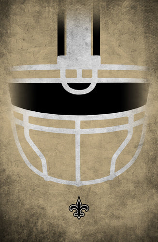 New Orleans Saints 1036-Ghost Helmet 17x26
