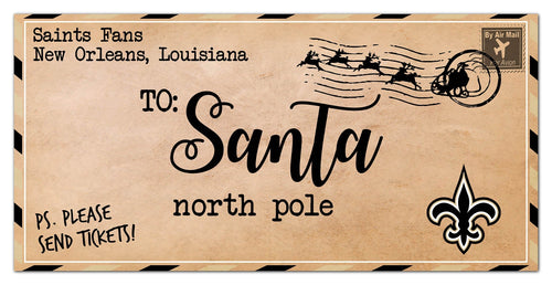 New Orleans Saints 1051-To Santa 6x12