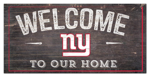 New York Giants 0654-Welcome 6x12