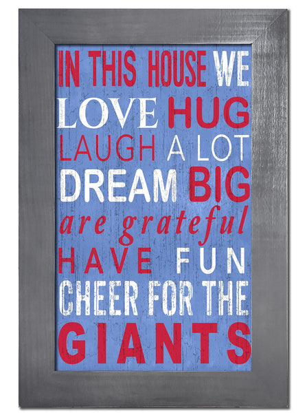 New York Giants 0725-Color In This House 11x19