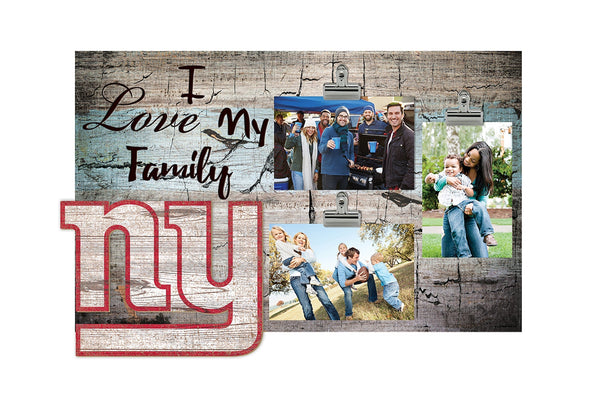 New York Giants 0870-I Love My Family 11x19 Clip Frame