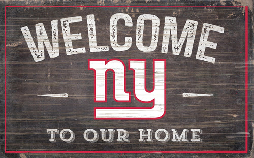 New York Giants 0913-11x19 inch Welcome Sign