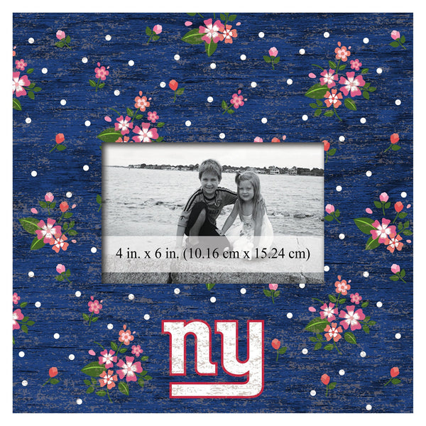 New York Giants 0965-Floral 10x10 Frame