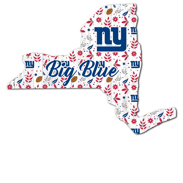 New York Giants 0974-Floral State - 12"