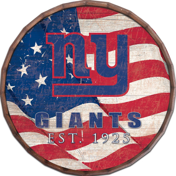 New York Giants 1002-Flag Barrel Top 16"