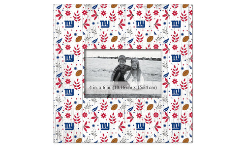 New York Giants 1004-Floral Pattern 10x10 Frame