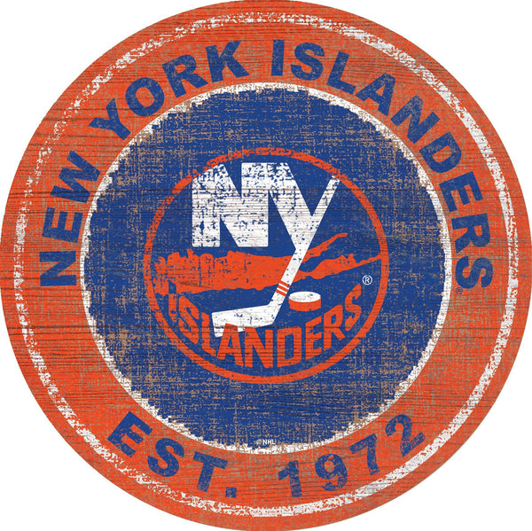 New York Islanders 0744-Heritage Logo Round