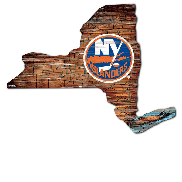 New York Islanders 0894-Road Map Mini State 12in