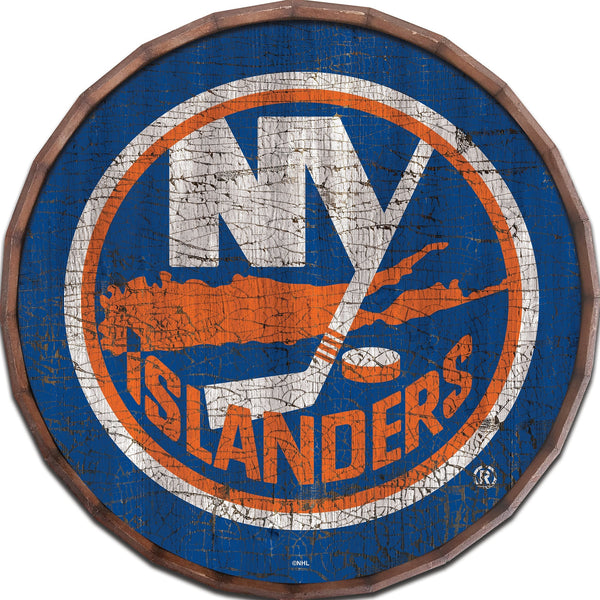 New York Islanders 0939-Cracked Color Barrel Top 16"